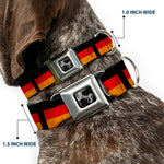 Dog Bone Seatbelt Buckle Collar - German Flag Distressed