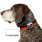 Dog Bone Seatbelt Buckle Collar - German Flag Distressed