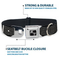 Load image into Gallery viewer, Dog Bone Seatbelt Buckle Collar - Guitar Neck Black/White