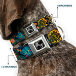 Dog Bone Seatbelt Buckle Collar - Honor Gray