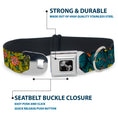 Load image into Gallery viewer, Dog Bone Seatbelt Buckle Collar - Honor CLOSE-UP Yellow
