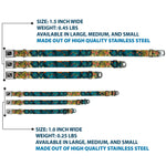 Dog Bone Seatbelt Buckle Collar - Honor CLOSE-UP Tan