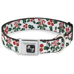 Dog Bone Seatbelt Buckle Collar - Holly & Mistletoe