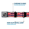 Load image into Gallery viewer, Dog Bone Seatbelt Buckle Collar - Hawaii Flags