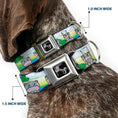 Load image into Gallery viewer, Dog Bone Seatbelt Buckle Collar - Hippo Cartoon
