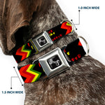 Dog Bone Seatbelt Buckle Collar - Hot Like A Pepper