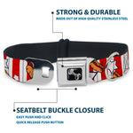Dog Bone Seatbelt Buckle Collar - Hot Dogs