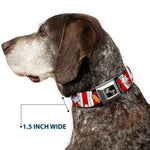 Dog Bone Seatbelt Buckle Collar - Hot Dogs