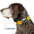 Load image into Gallery viewer, Dog Bone Seatbelt Buckle Collar - HMMM, I DON'T THINK SO! Yellow/Pink