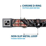 Dog Bone Seatbelt Buckle Collar - Irish Skulls/Plaid