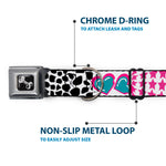 Dog Bone Seatbelt Buckle Collar - Icons & Patterns 1
