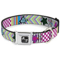 Load image into Gallery viewer, Dog Bone Seatbelt Buckle Collar - Icons & Patterns 2
