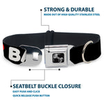 Dog Bone Seatbelt Buckle Collar - I HEART BACON Text