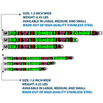 Dog Bone Seatbelt Buckle Collar - I Heart Zombies