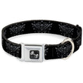 Load image into Gallery viewer, Dog Bone Seatbelt Buckle Collar - I "Heart House Music"