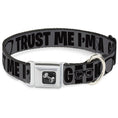 Load image into Gallery viewer, Dog Bone Seatbelt Buckle Collar - I'M A GEEK/Glasses Gray/Black
