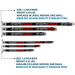 Buckle-Down Seatbelt Buckle Dog Collar - I DON'T ALWAYS DRINK BUT WHEN I DO I GET FUCKED UP Black/White/Red