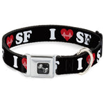 Dog Bone Seatbelt Buckle Collar - I