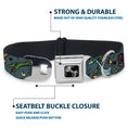 Load image into Gallery viewer, Dog Bone Seatbelt Buckle Collar - Live Hard Die Young Gray