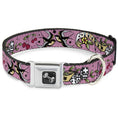Load image into Gallery viewer, Dog Bone Seatbelt Buckle Collar - Lucky Pink