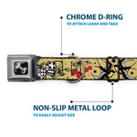 Dog Bone Seatbelt Buckle Collar - Lucky Tan