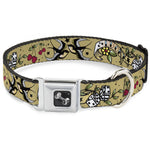 Dog Bone Seatbelt Buckle Collar - Lucky Tan