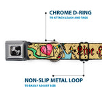 Dog Bone Seatbelt Buckle Collar - Live Hard Die Young Tan