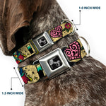Dog Bone Seatbelt Buckle Collar - Love Kills Tan