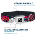 Load image into Gallery viewer, Dog Bone Seatbelt Buckle Collar - Love Love Pink