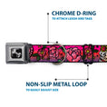 Load image into Gallery viewer, Dog Bone Seatbelt Buckle Collar - Love Kills CLOSE-UP Pink
