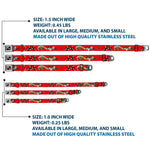 Dog Bone Seatbelt Buckle Collar - Lucky Red