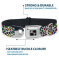 Load image into Gallery viewer, Dog Bone Seatbelt Buckle Collar - Leopard White/Multi Color