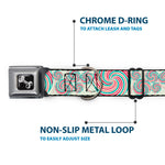 Dog Bone Seatbelt Buckle Collar - Lollipops