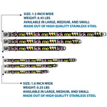 Buckle-Down Seatbelt Buckle Dog Collar - LICK ME Ice Cream Cones