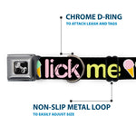 Buckle-Down Seatbelt Buckle Dog Collar - LICK ME Ice Cream Cones