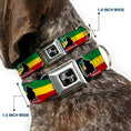Load image into Gallery viewer, Dog Bone Seatbelt Buckle Collar - Lion of Zion Repeat