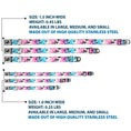 Load image into Gallery viewer, Dog Bone Seatbelt Buckle Collar - Leopard White/Pinks/Blues/Black