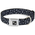 Load image into Gallery viewer, Dog Bone Seatbelt Buckle Collar - Leopard Grays