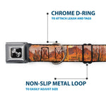 Dog Bone Seatbelt Buckle Collar - Landscape Desert Cacti