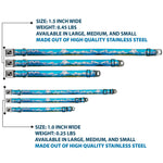 Dog Bone Seatbelt Buckle Collar - Landscape Snowy Mountains