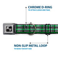 Load image into Gallery viewer, Dog Bone Seatbelt Buckle Collar - Mini Houndstooth Green/Black/Gray