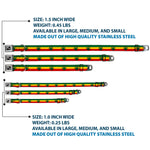 Buckle-Down Seatbelt Buckle Dog Collar - Marijuana Leaf Repeat Rasta