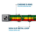 Load image into Gallery viewer, Buckle-Down Seatbelt Buckle Dog Collar - Marijuana Leaf Repeat Rasta
