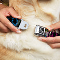 Load image into Gallery viewer, Buckle-Down Seatbelt Buckle Dog Collar - Multi Marijuana Peace Black/Multi Color