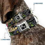 Dog Bone Seatbelt Buckle Collar - Mom & Mom Gray