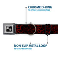 Load image into Gallery viewer, Dog Bone Seatbelt Buckle Collar - Marble Black/Red