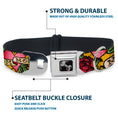 Load image into Gallery viewer, Dog Bone Seatbelt Buckle Collar - Mom & Mom Yellow