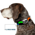Load image into Gallery viewer, Dog Bone Seatbelt Buckle Collar - Mustaches Black/Multi Color