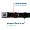 Load image into Gallery viewer, Dog Bone Seatbelt Buckle Collar - Mud Flap Girls w/Star Outline Black/Multi Color