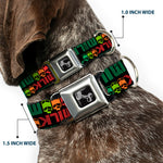Dog Bone Seatbelt Buckle Collar - MILK/Cartoons Black/Multi Color